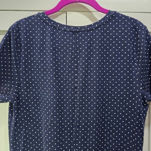 Isaac Mizrahi Live! Navy Blue Polka Dot Dress with Pockets – Size S - Picture 6 of 9